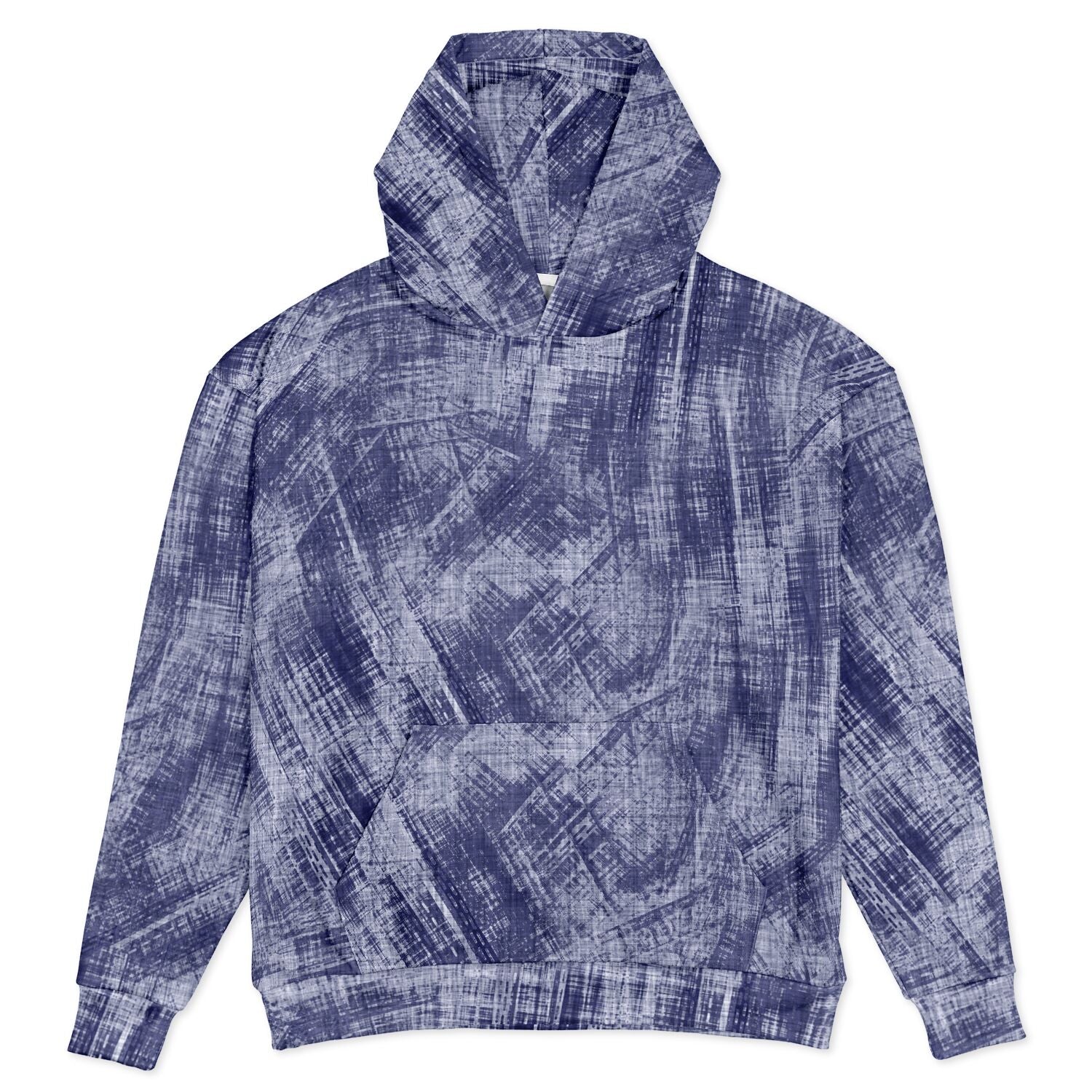 Blue Wash Denim-Style Oversized Hoodie | Camo Colors