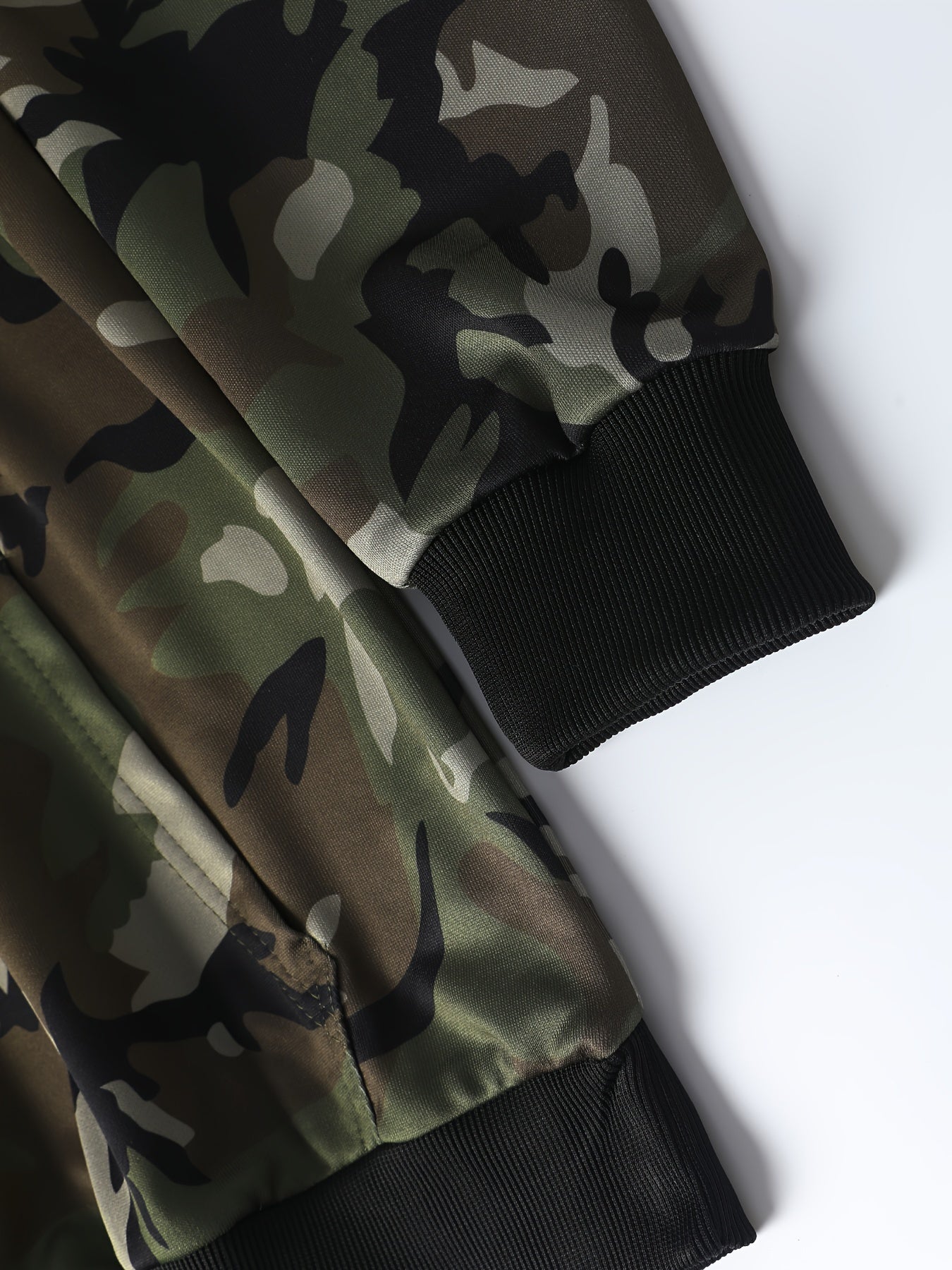 Men's Camo Hoodie | Long Sleeves Sweatshirt With A Kangaroo Pocket Camo Colors