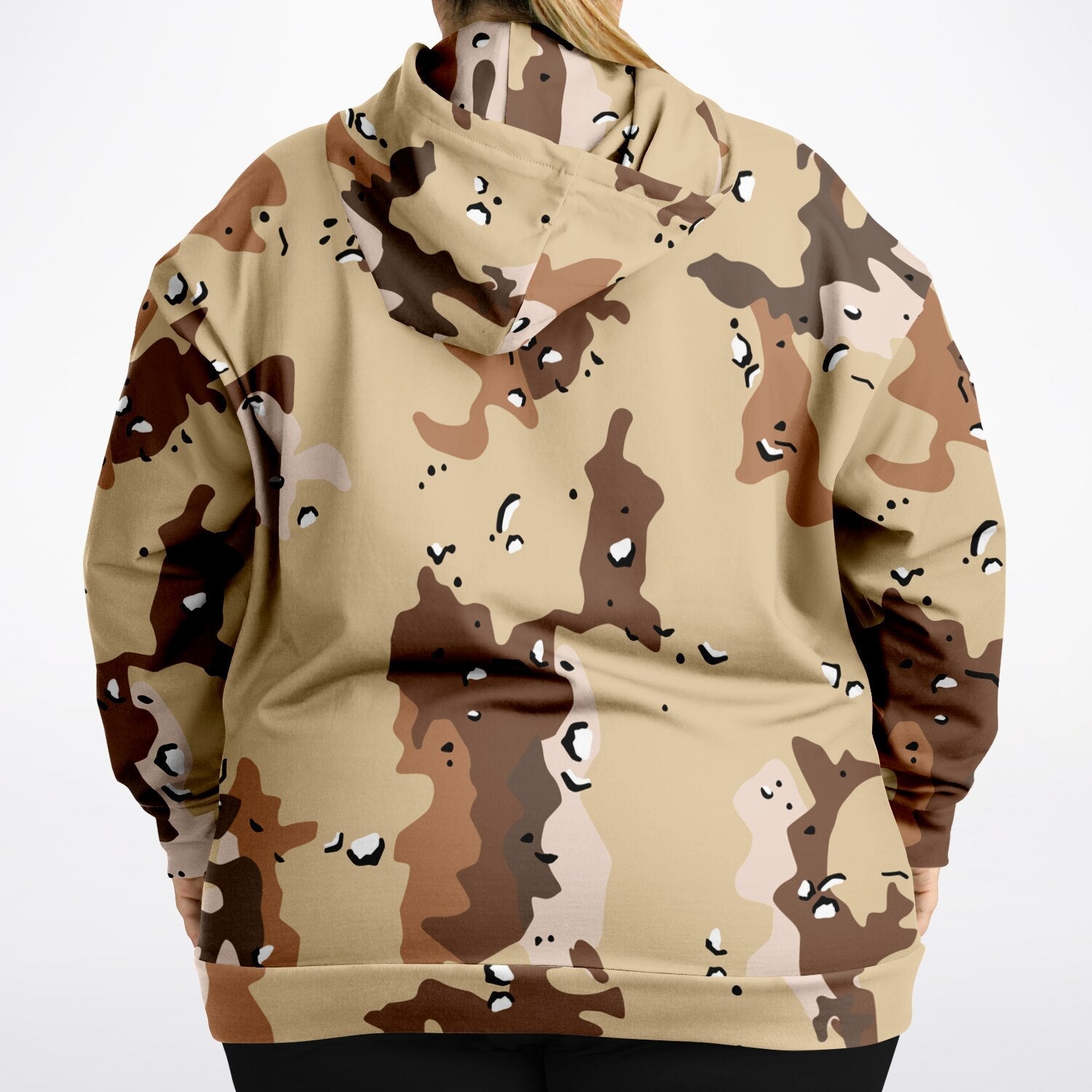 Plus-Size Hoodie in US Marines Desert Uniform Camouflage | Camo Colors