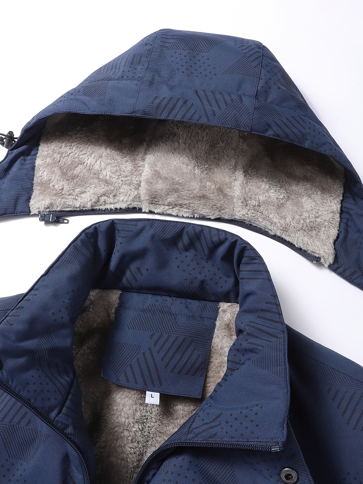 Durable Men's Winter Jacket: Scratch-Resistant, Windproof, Warm Fleece Camo Colors