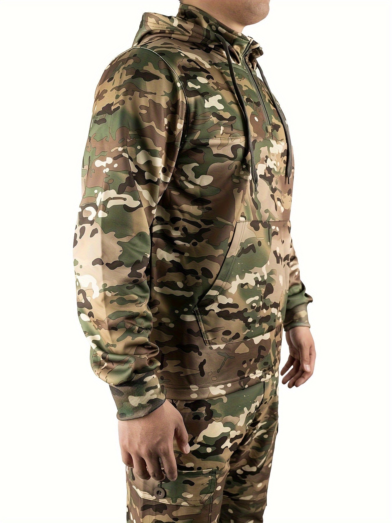 Tactical Camo Hooded Fleece Sweatshirt – Warm &amp; Durable | Camo Colors