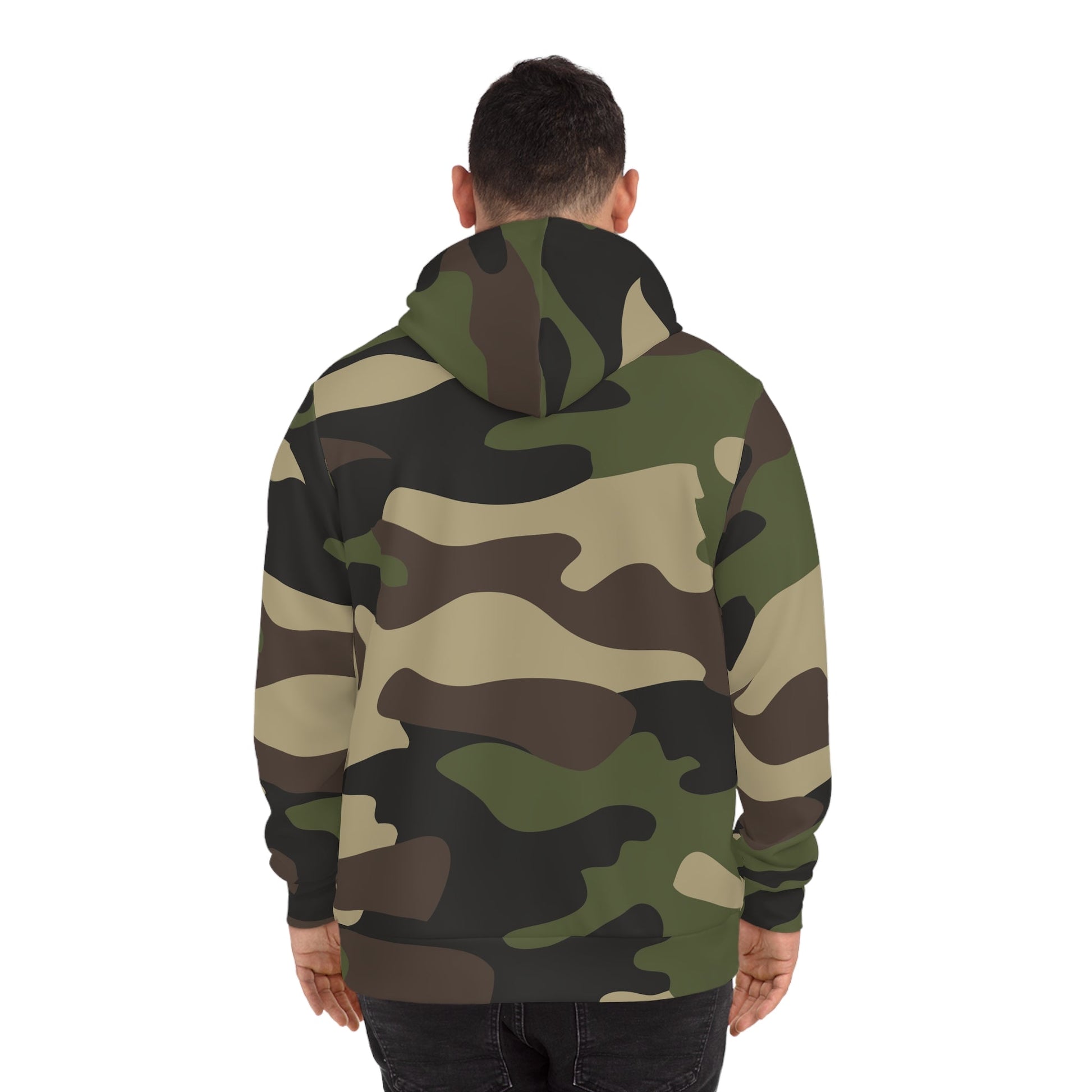 Green Camo Hoodie | Classic Military Style | Camo Colors