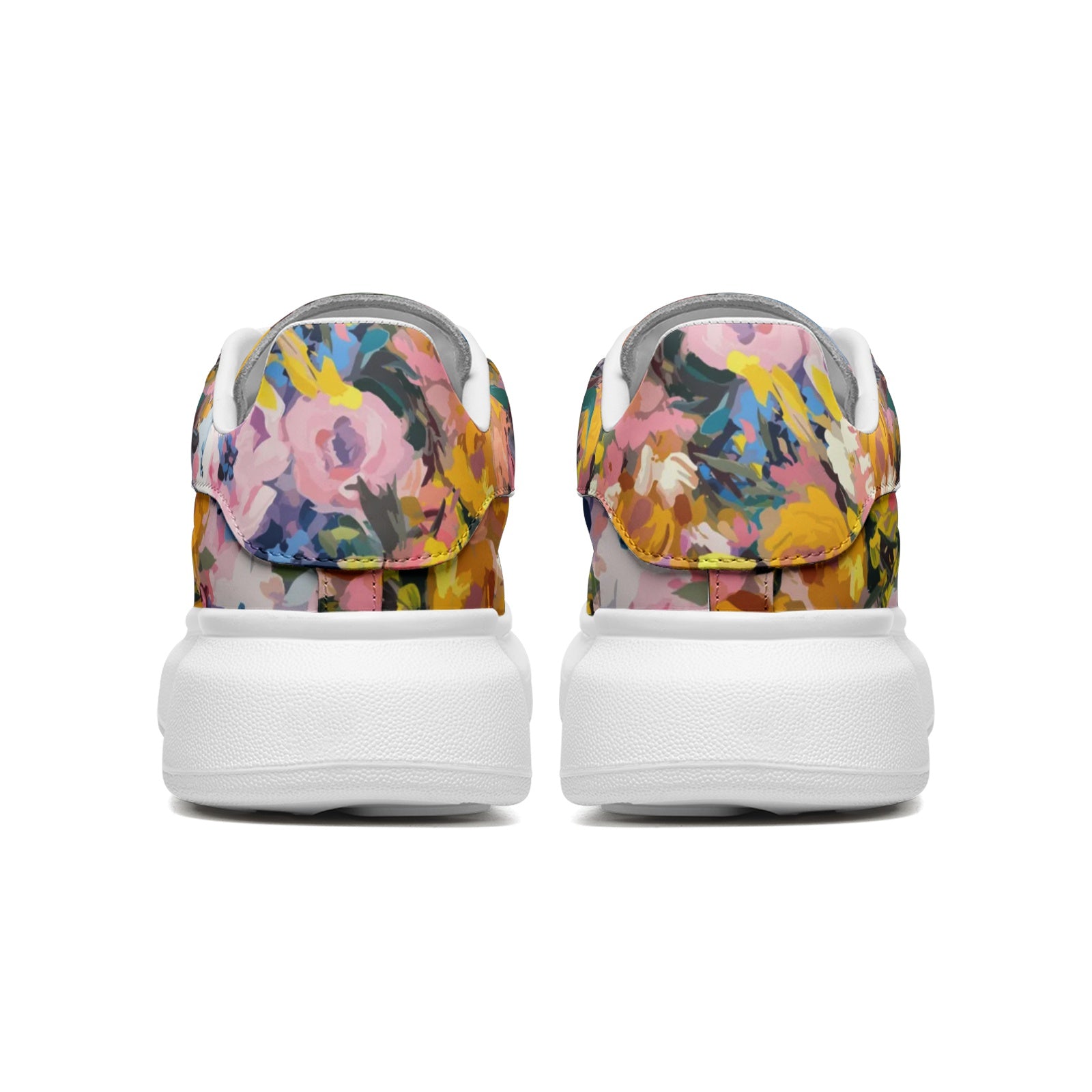 Oil-Painted Floral McQueen Sneakers | Bright Colors Design Camo Colors