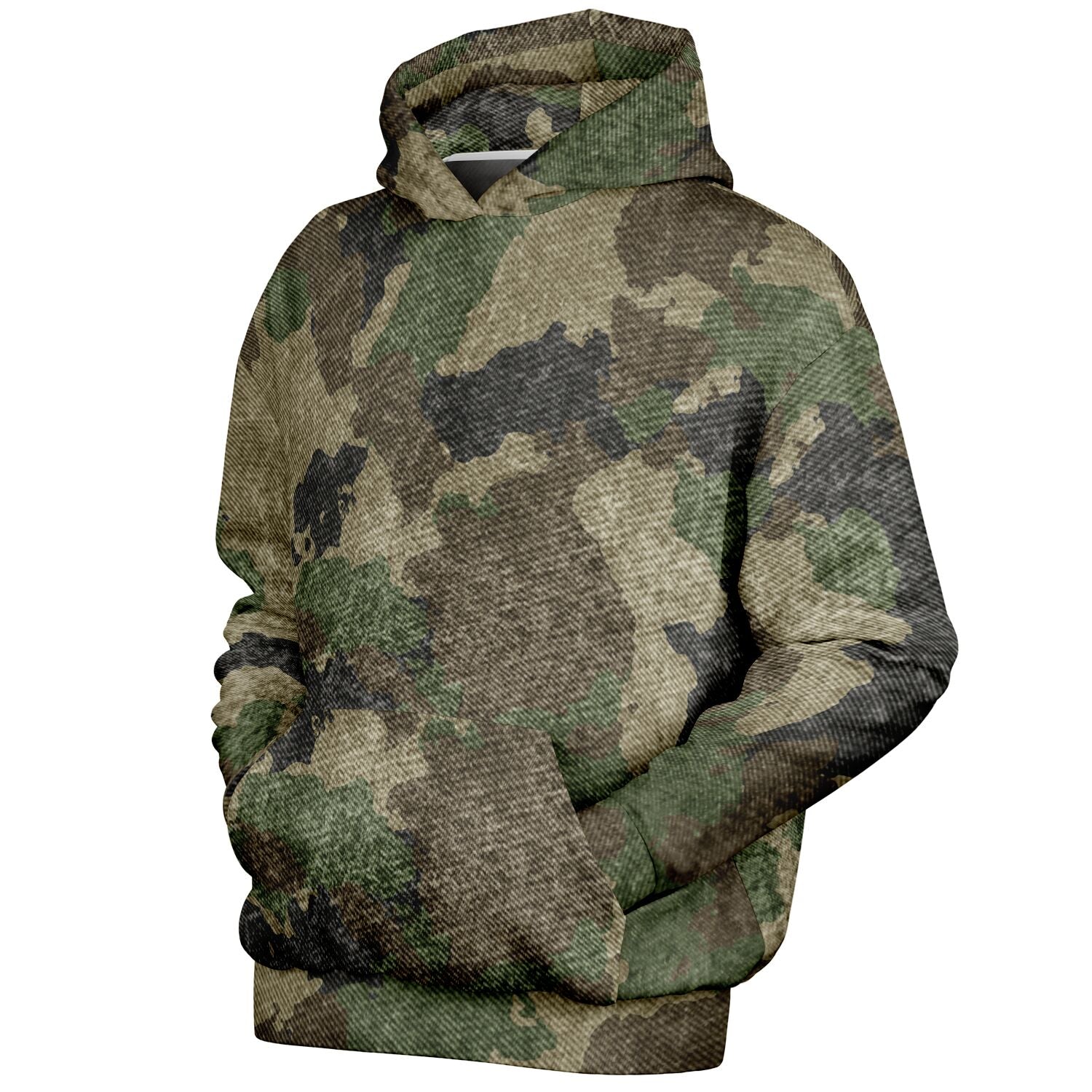 Oversized Hoodie | Brown Camouflage Uniform Cloth Pattern | Camo Colors