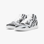 Zebra Sneakers in Black & White | High-Top AJ1 Style Camo Colors