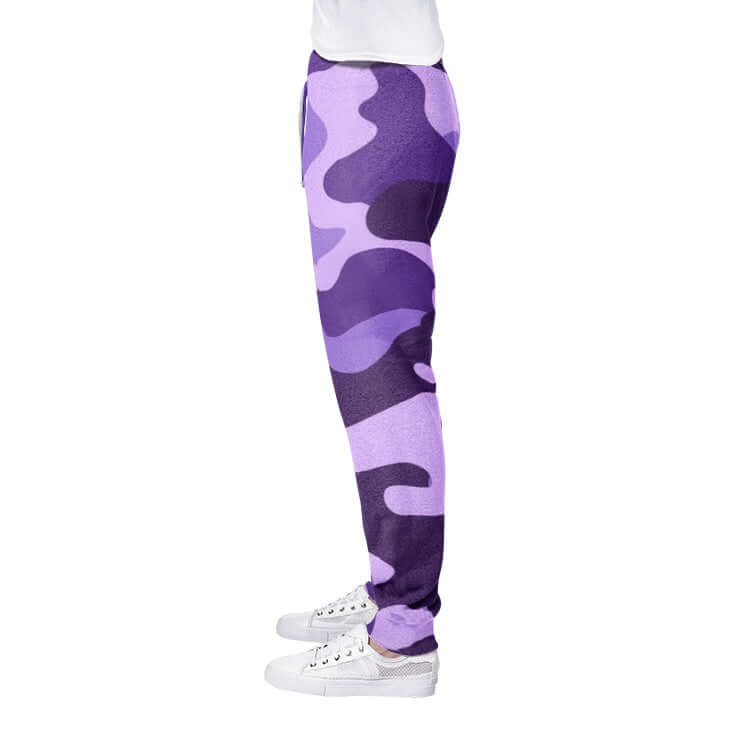 Men's Camo Track Pants | Purple, Blue and Mauve Camo Colors