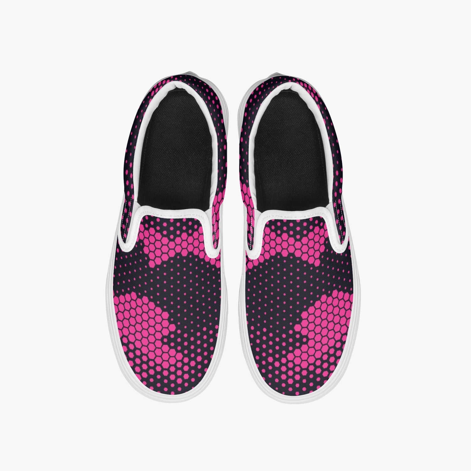 Camo Slip-On Shoes | Digital Pink Camouflage Camo Colors