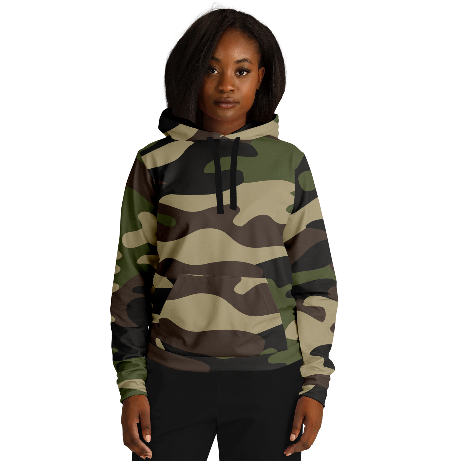 Camo Hoodie | Classic Green Pullover Camo Colors