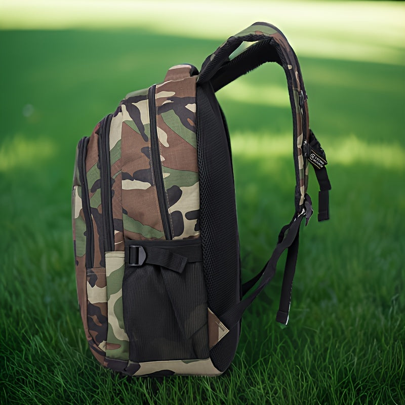 Simple Large Capacity Camouflage Print Backpack Camo Colors