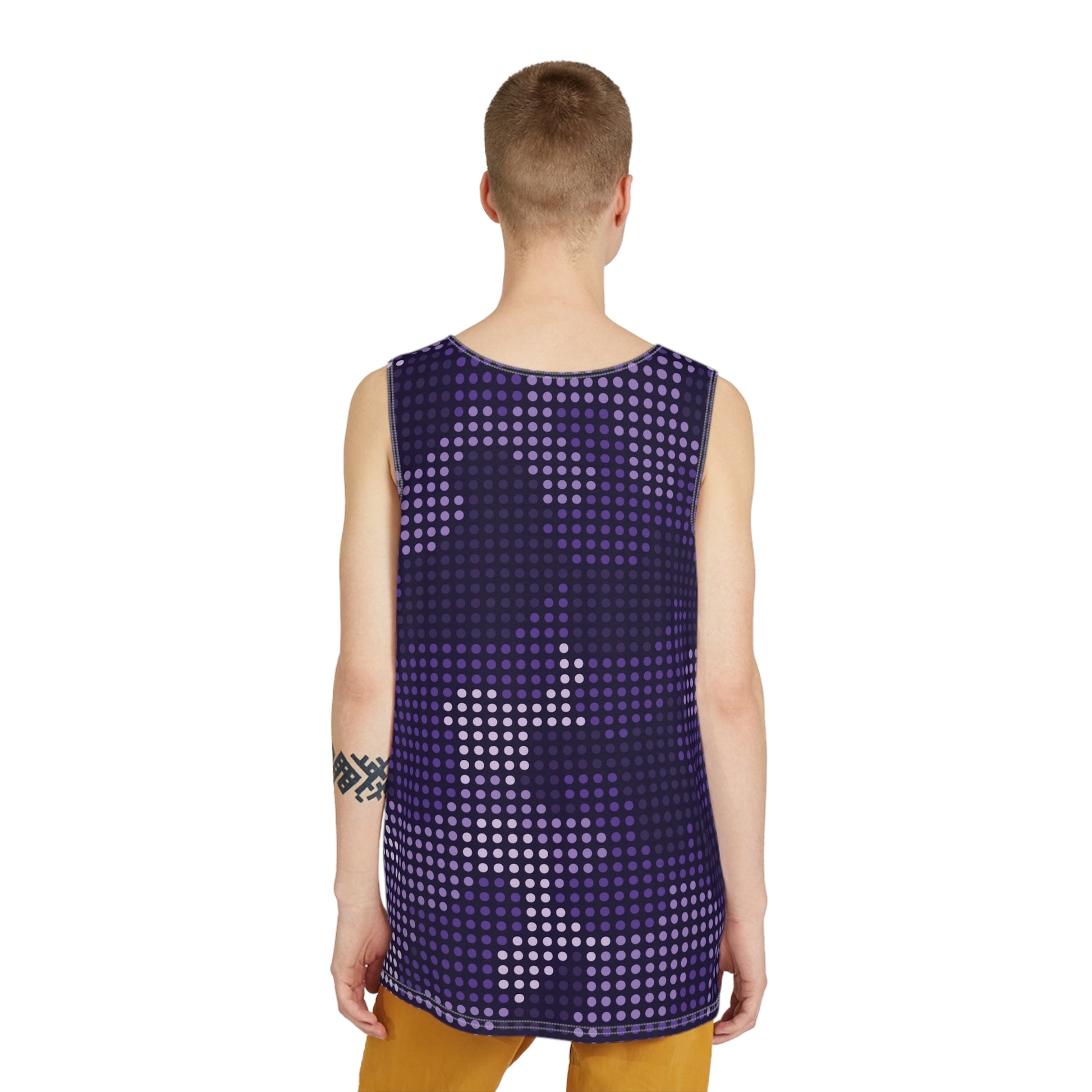 Men's Camo Tank Top | Blue LED Camouflage | Loose Fit Camo Colors