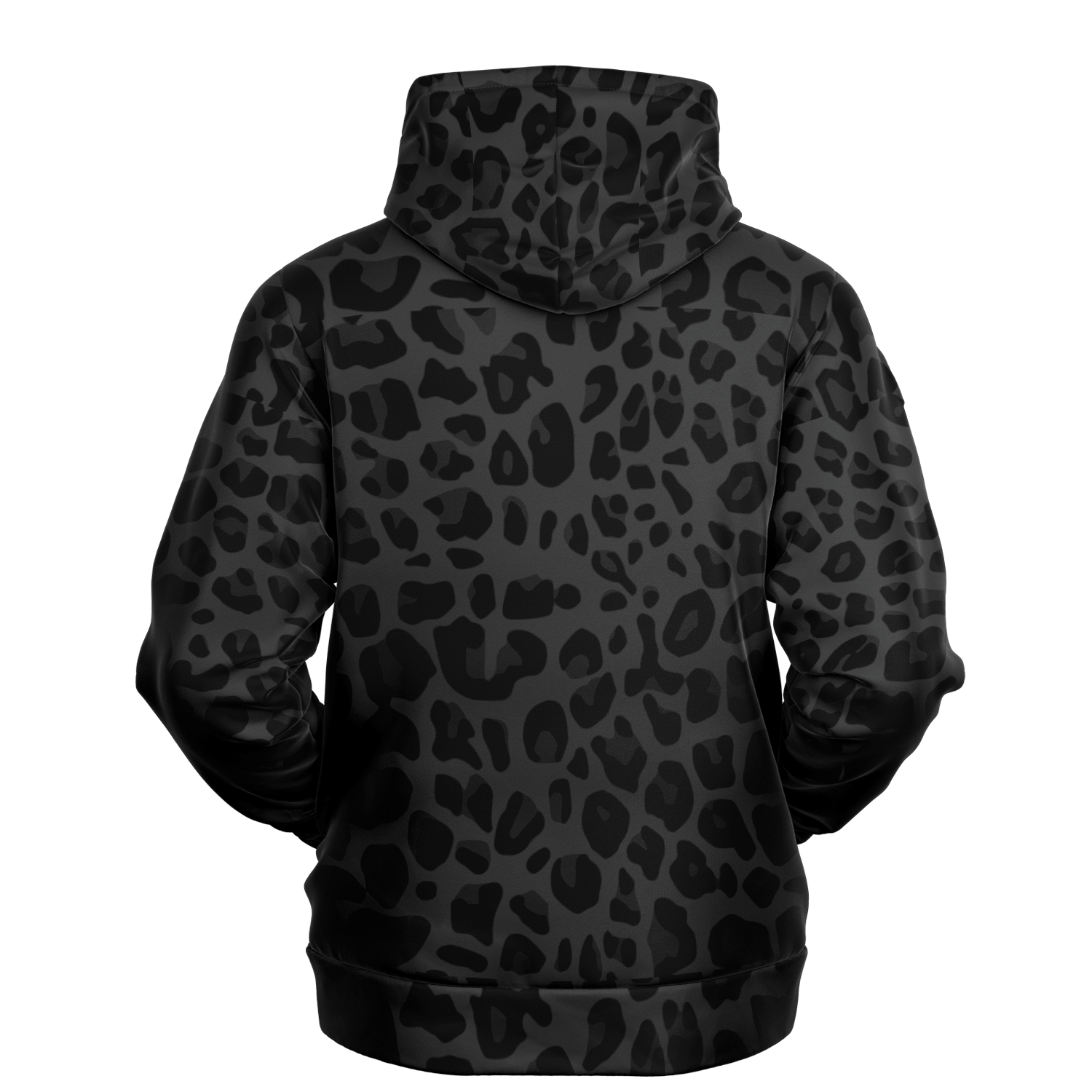 Black Leopard Print Hoodie | Puma Pattern | Camo Colors