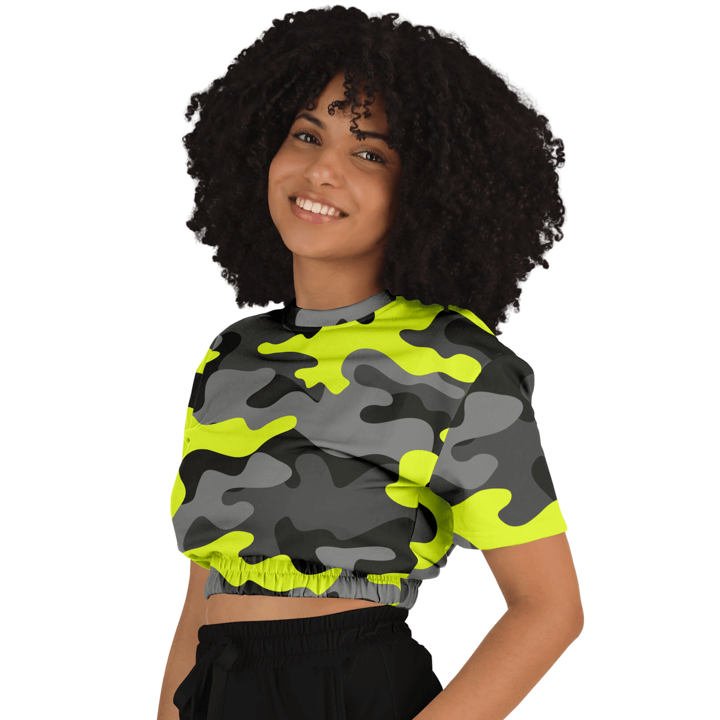 Camo crop sweatshirt shop