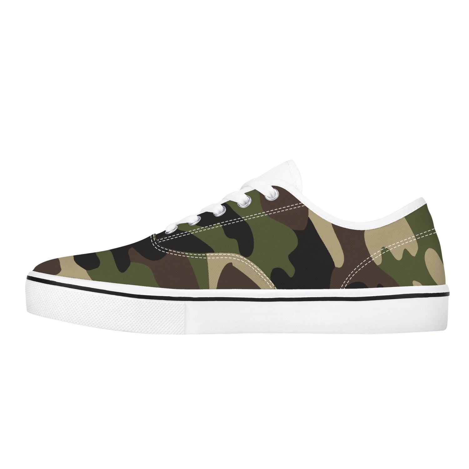 Camo Skate Shoes | Classic Green Camouflage Camo Colors