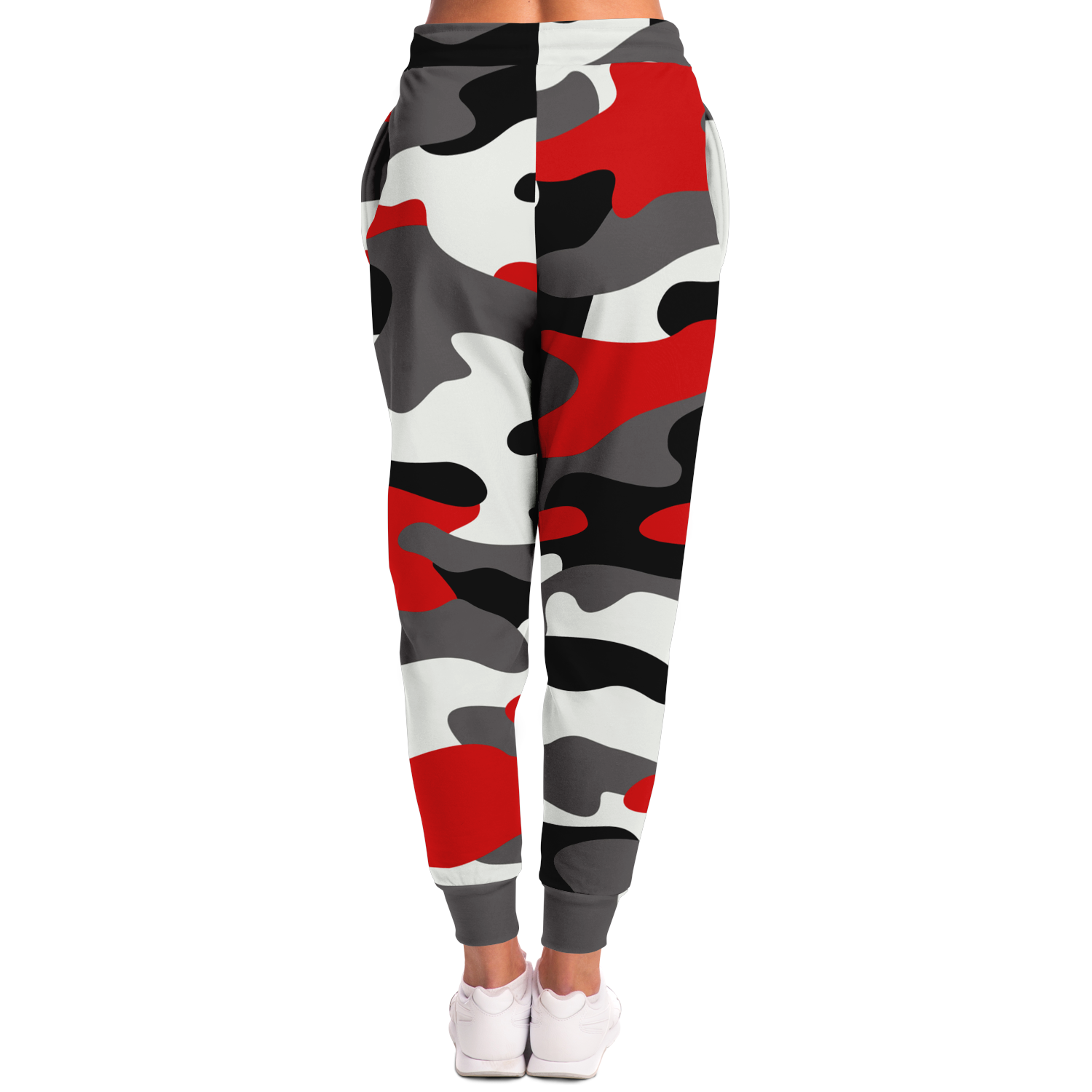 Camo Joggers | Unisex | Red, Black, and White Camo Colors