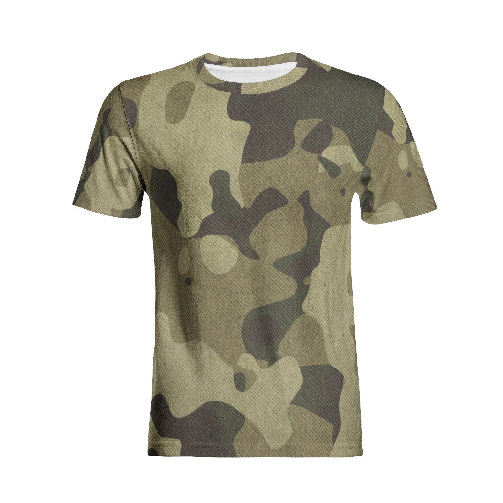 Camo T-shirt | Cotton | Unisex | Green Fabric Camouflage Camo Colors