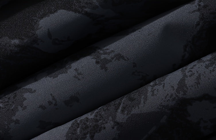 Men's Camo Hooded Puffer Jacket with Zip-Up Front Camo Colors