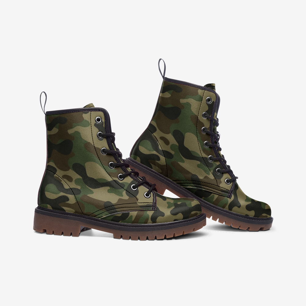 Camo Boots | Leather Camouflage in Military Brown Camo Colors