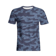 Cotton T-shirts | Spotted Camo Blue Jeans Cloth Pattern Camo Colors