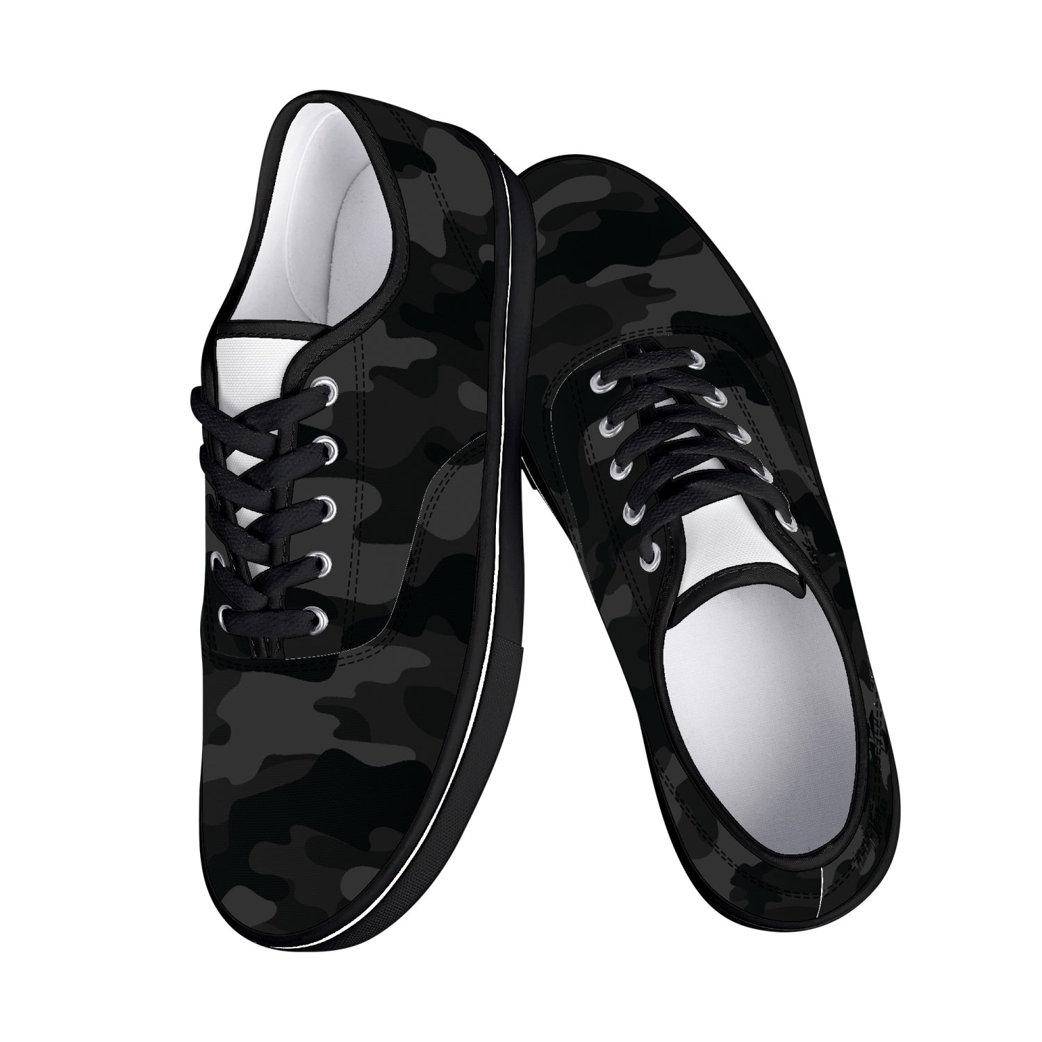 Camo Skate Shoes | Black Camouflage Camo Colors