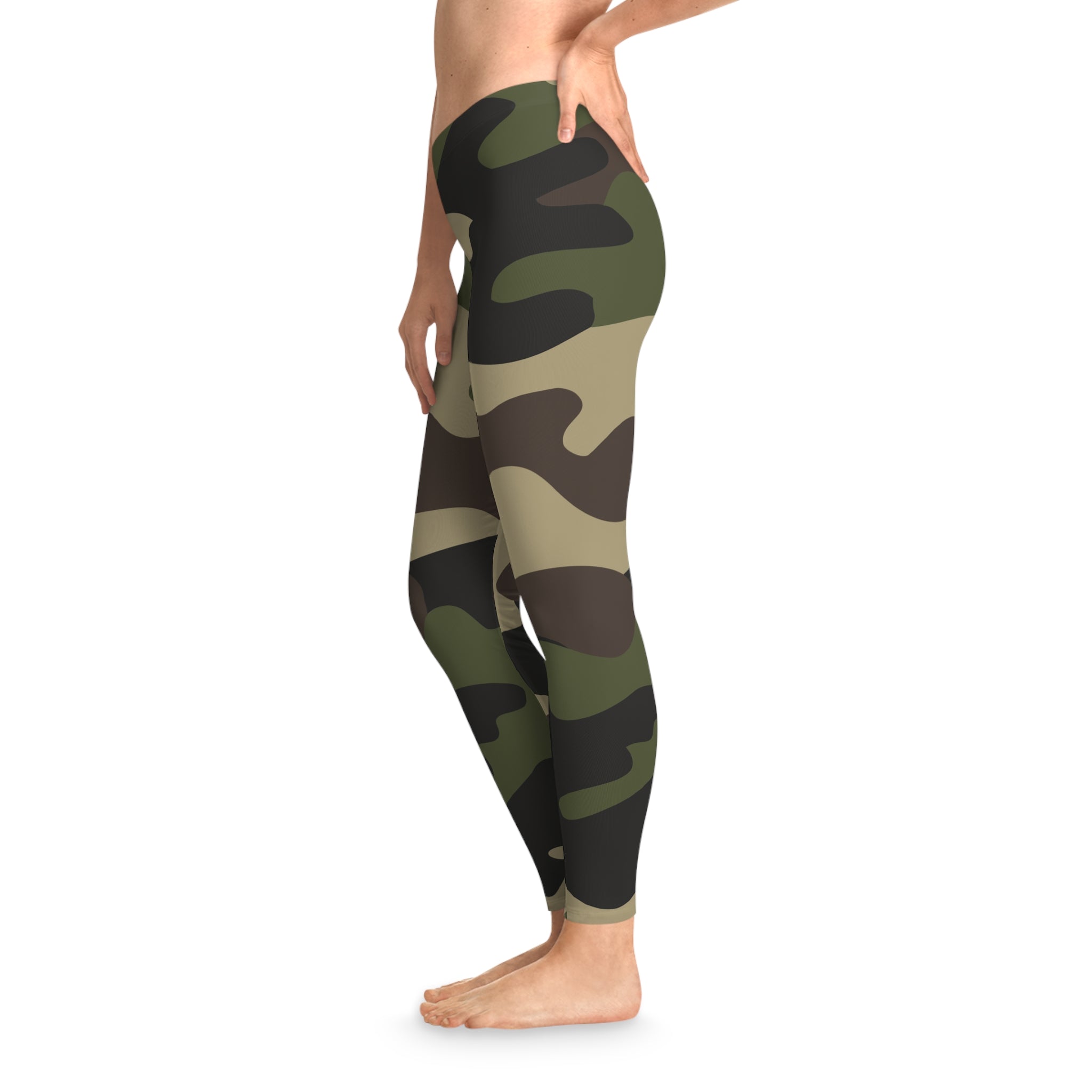 Green Camo Leggings For Women | Classic Camouflage Camo Colors