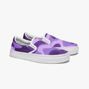 Camo Slip-On Shoes | Purple, Blue and Mauve Camo Colors