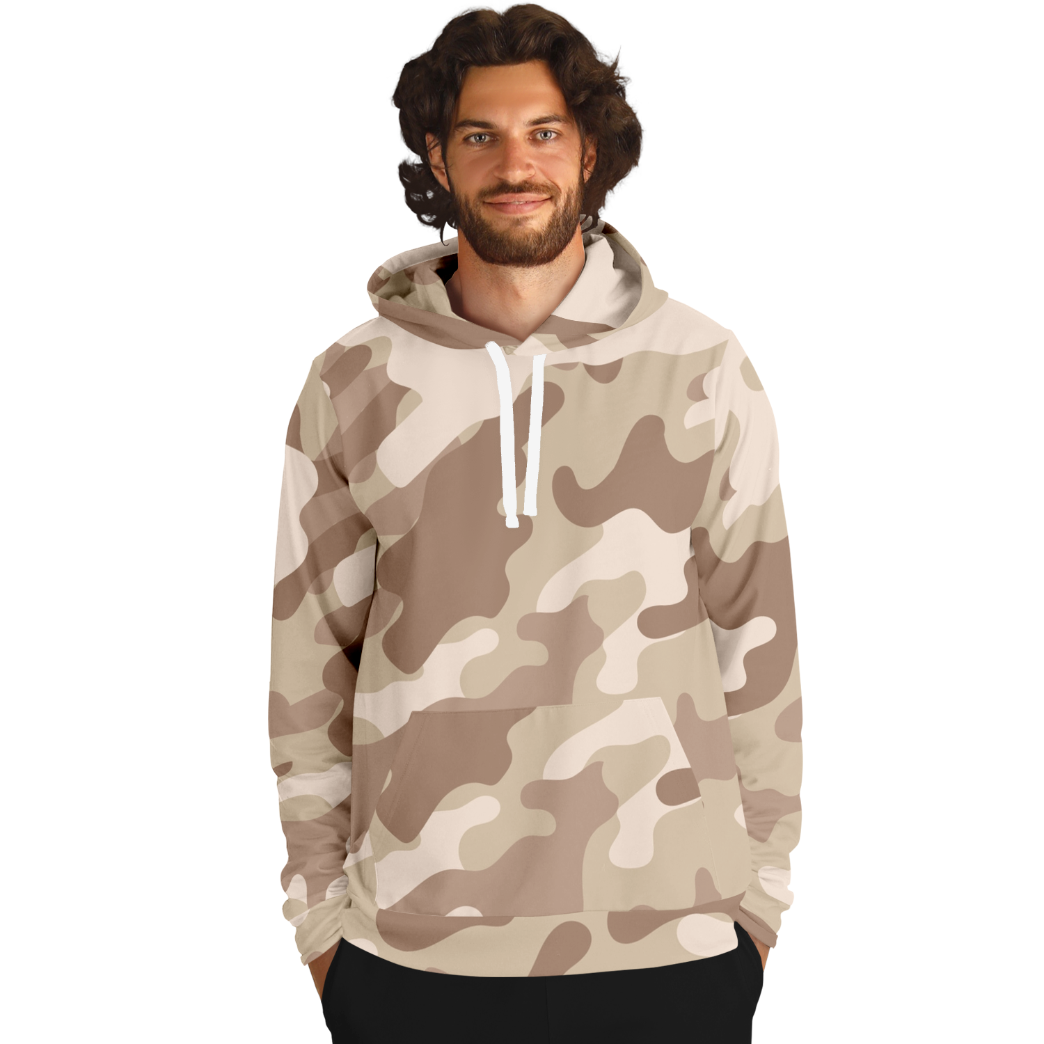Camo Hoodie | Brown Desert Pullover Camo Colors