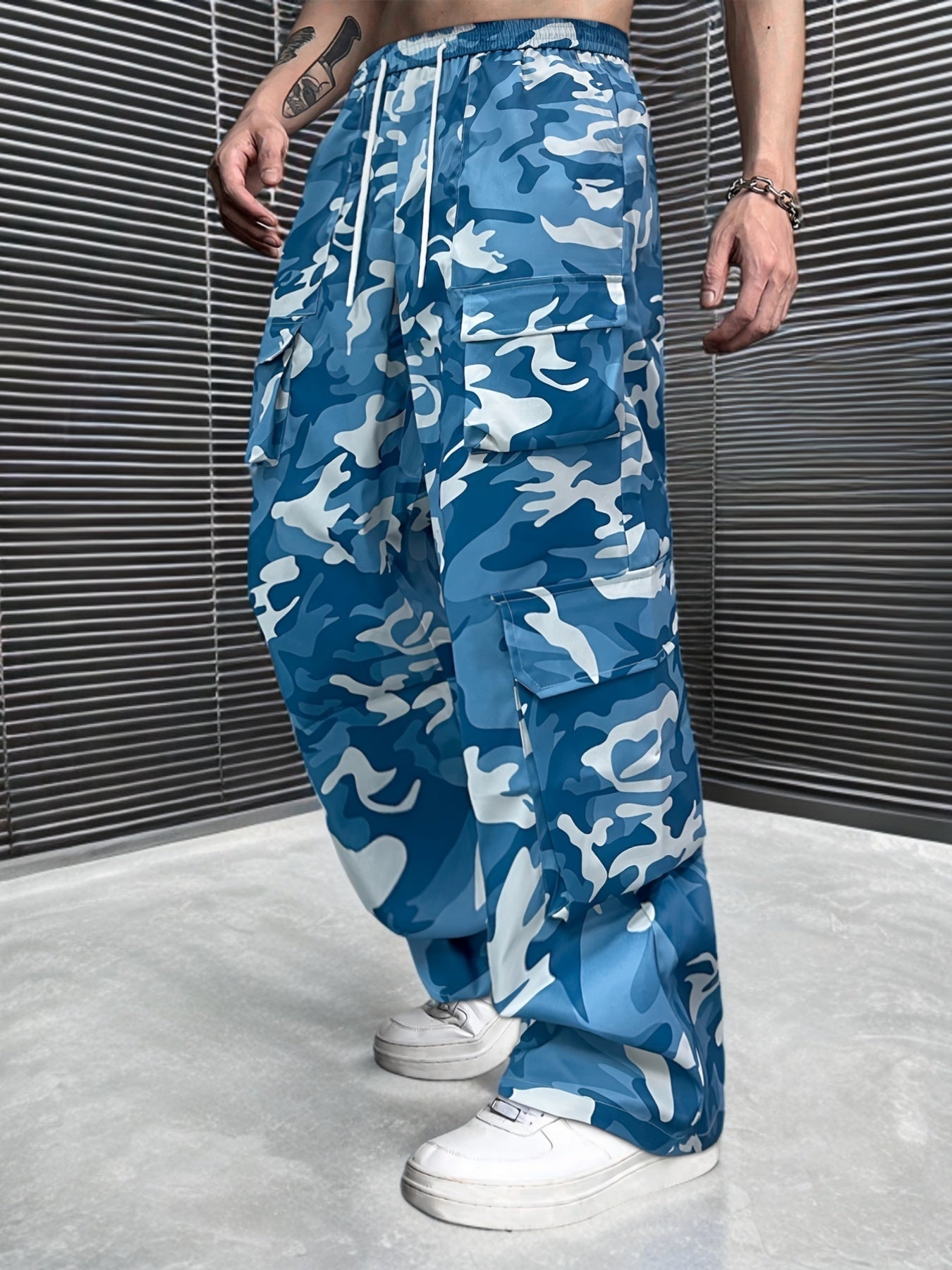 Men's Camo Cargo Pants | Loose Fit, Multi-Pocket Design Camo Colors