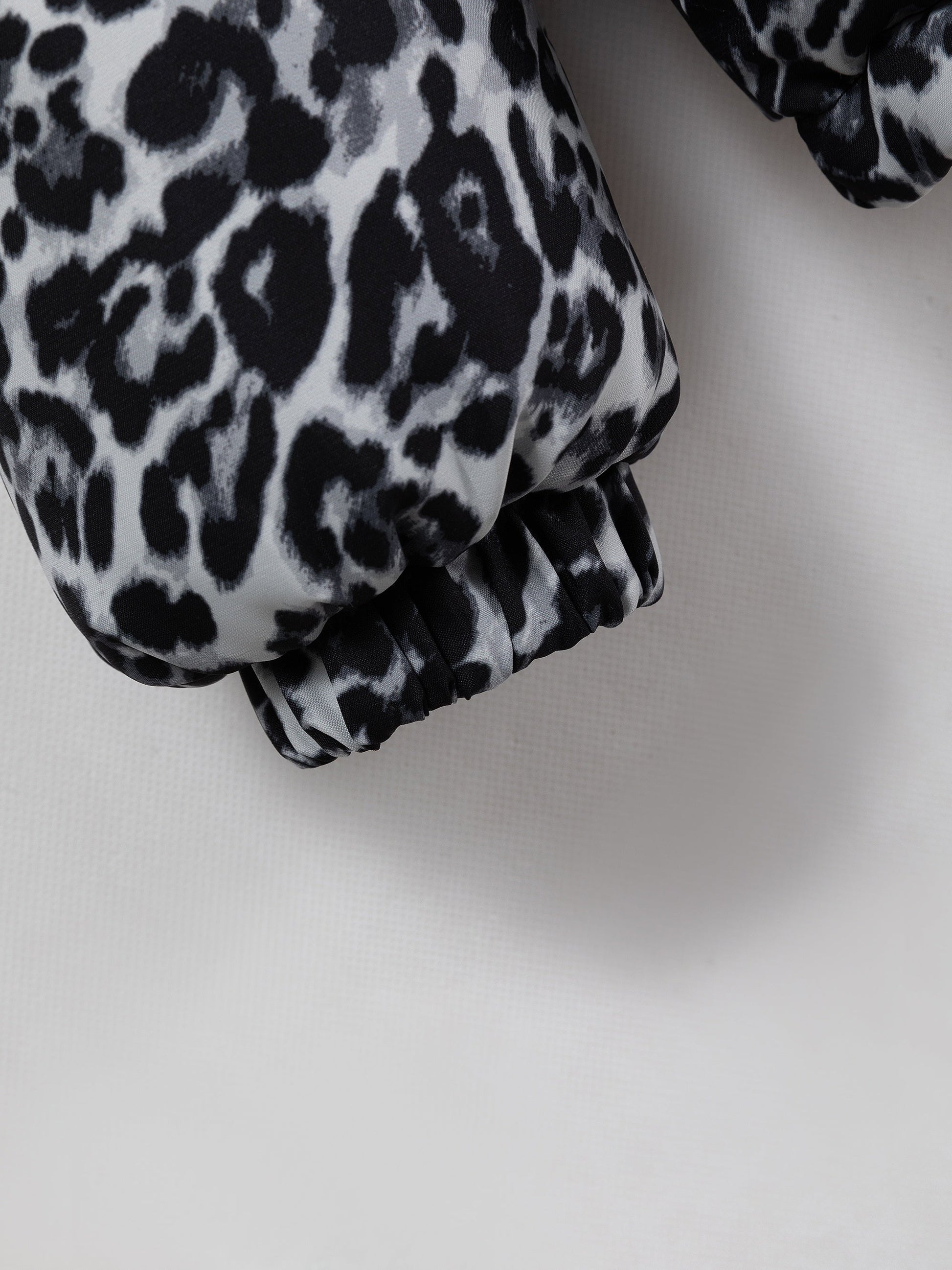 Fashionable Leopard Print Women's Puffer Coat | Camo Colors