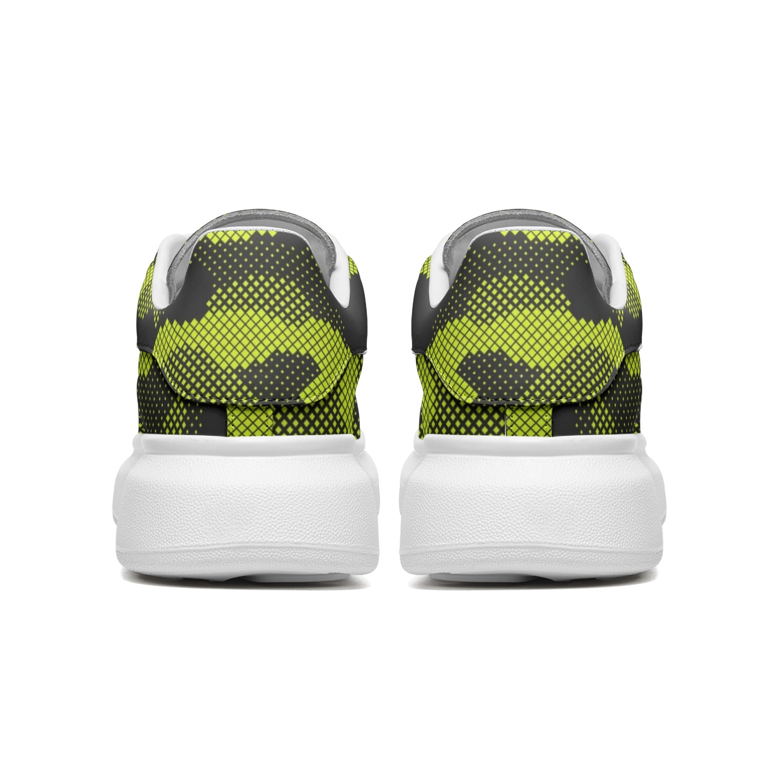 Oversized McQueen Sneakers | Green Dotted Camo Camo Colors