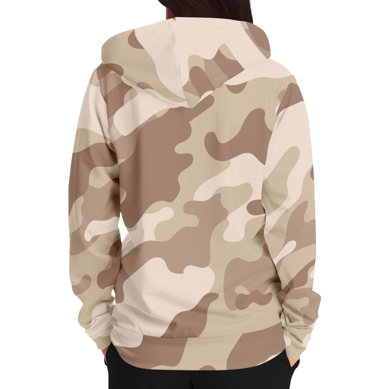 Zip-Up Hoodie | Desert Brown Camouflage style Camo Colors