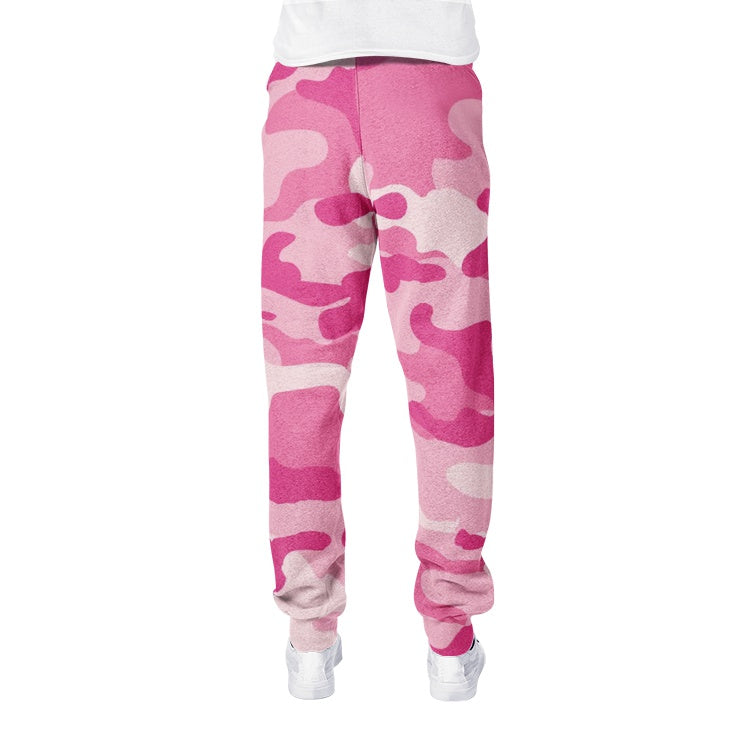 Men's Camo Track Pants | Lavender Pink Camo Colors