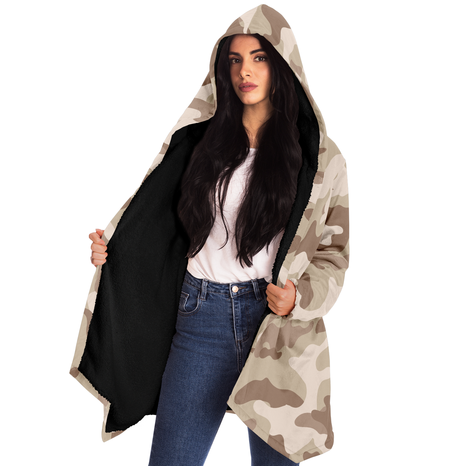Camo Cloak | Desert Brown Camouflage | Microfleece Camo Colors