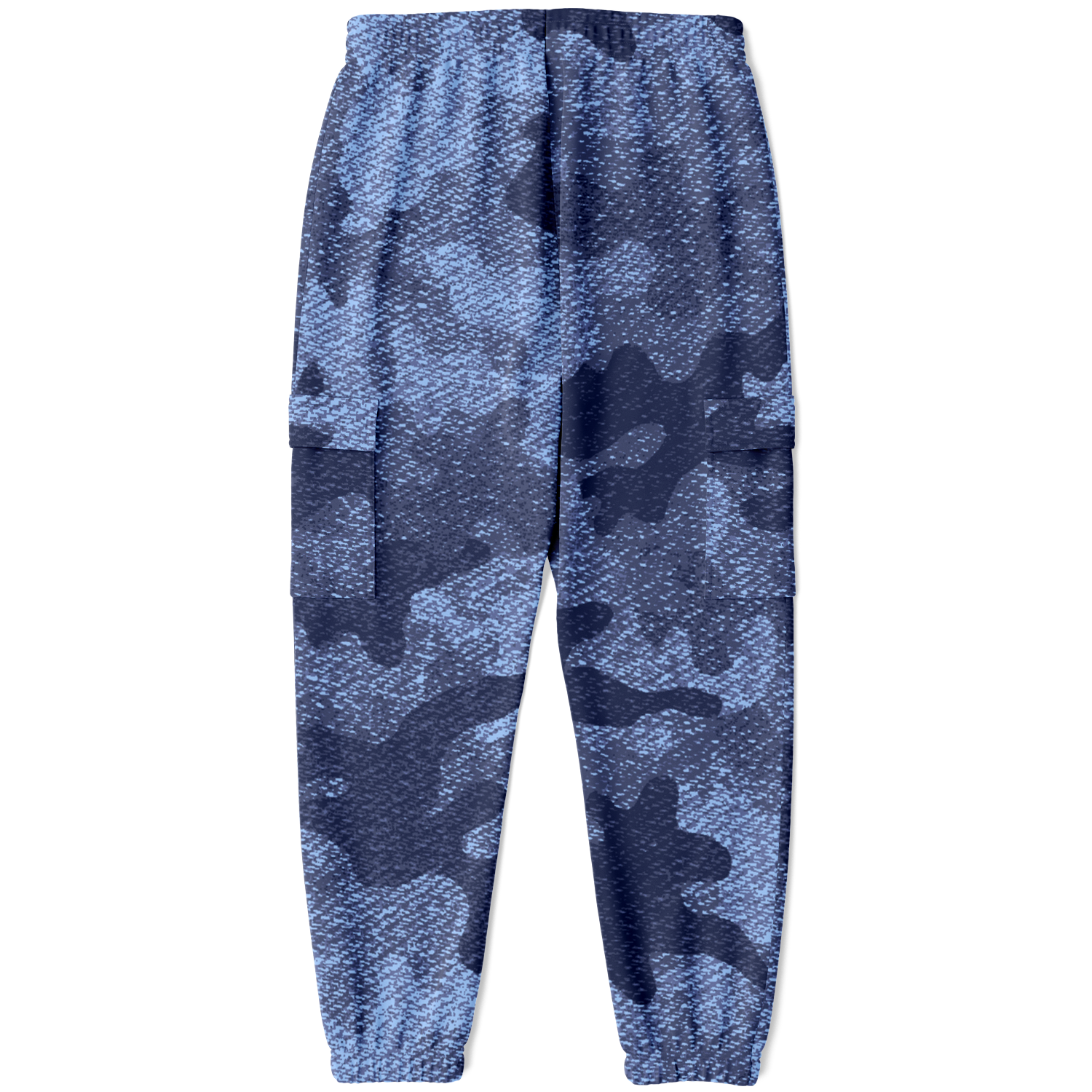 Camo Cargo Pants | Unisex | Blue Denim Camouflage Camo Colors