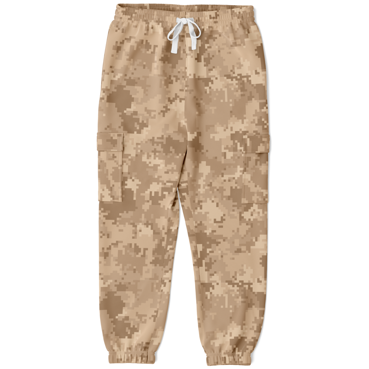 Brown Camo Cargo Pants | Pixel Camouflage | Unisex Camo Colors