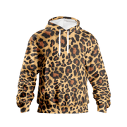 Classic Brown Leopard Hoodie For Men Camo Colors