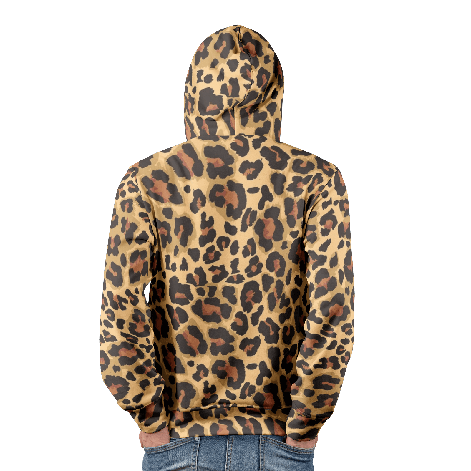 Classic Brown Leopard Hoodie For Men Camo Colors