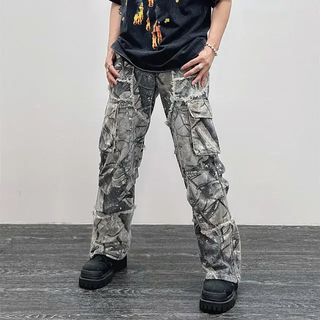 Camouflage Y2K Baggy Jeans Camo Colors