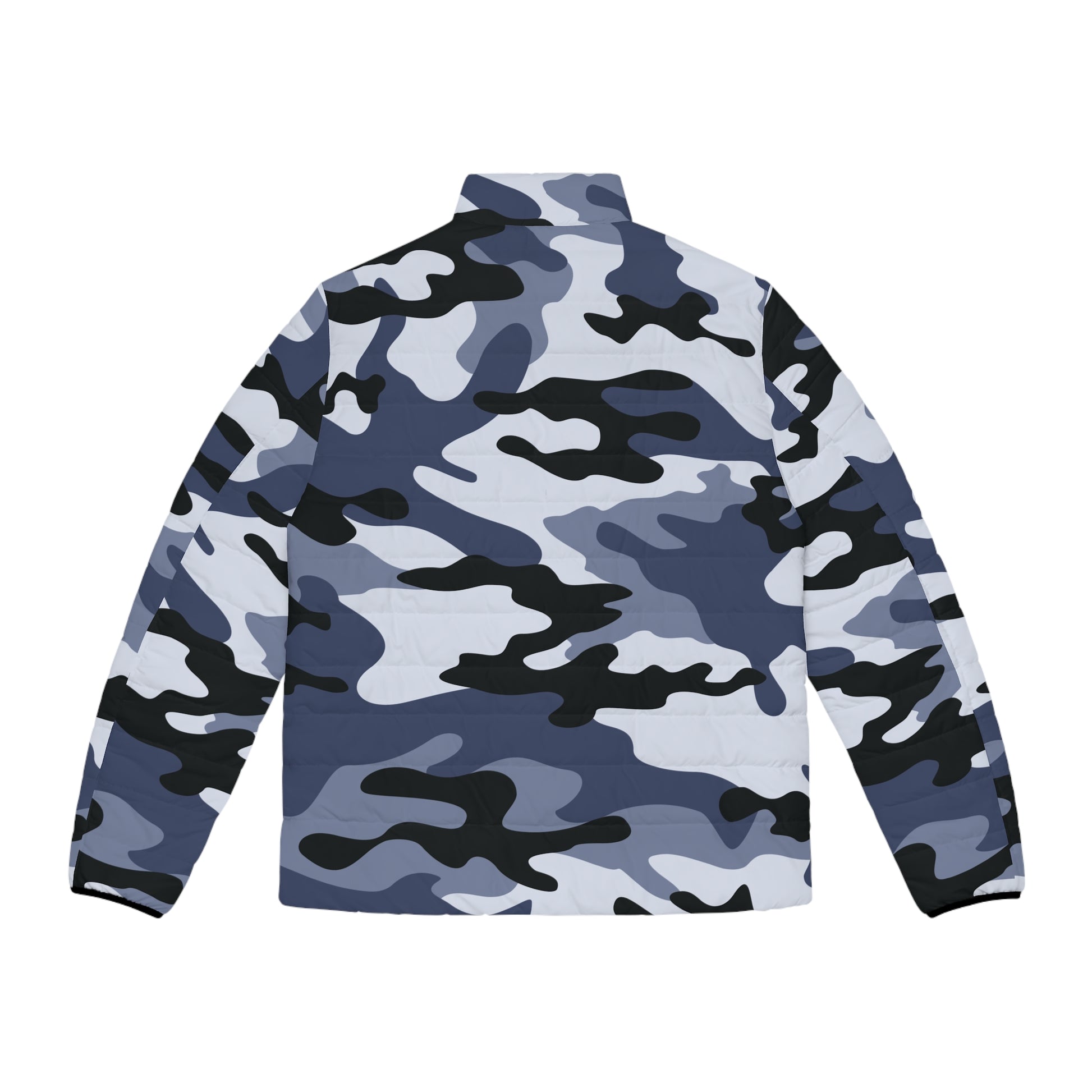 Camo Puffer Jacket | Light Blue Camo Colors