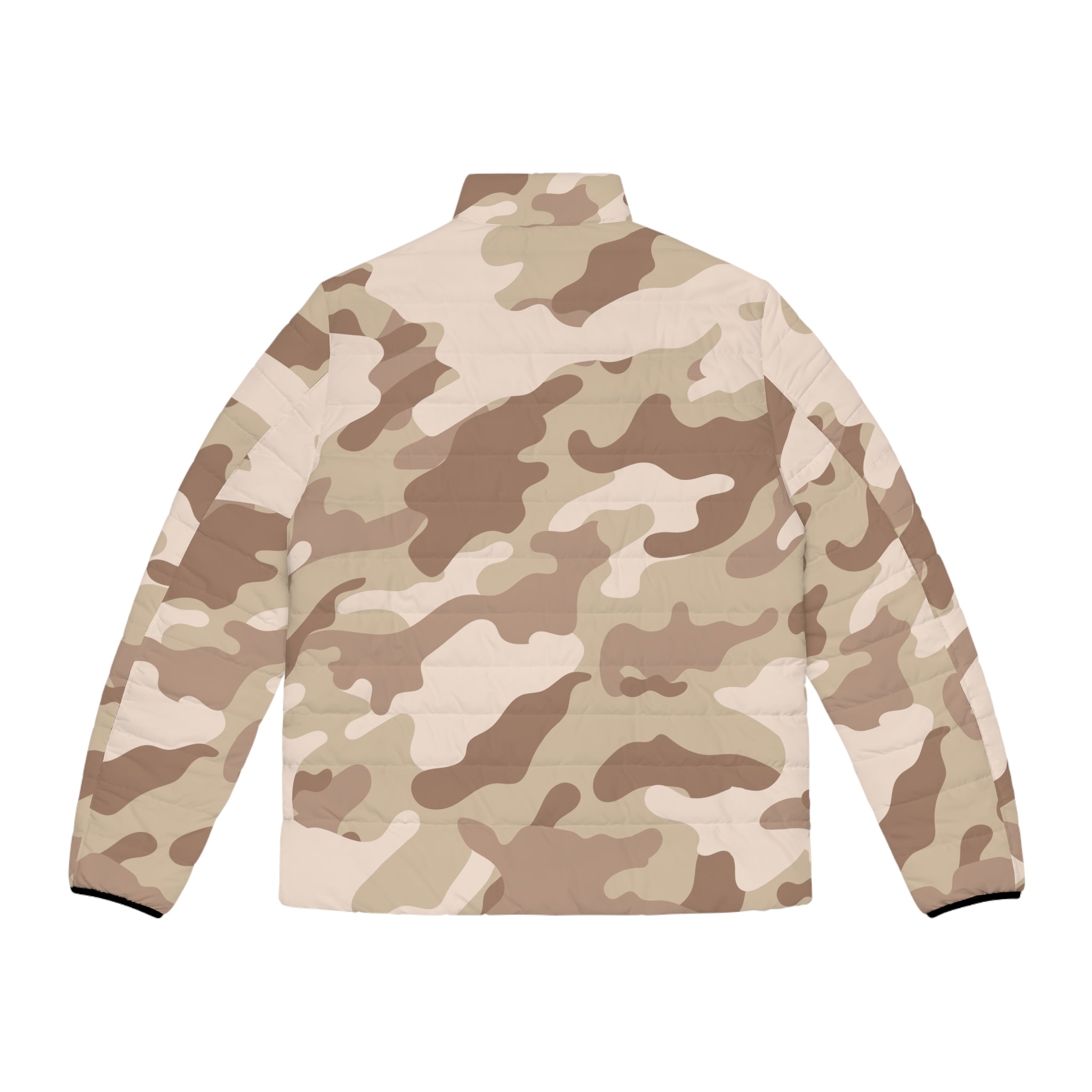 Camo Puffer Jacket | Desert Brown Camo Colors