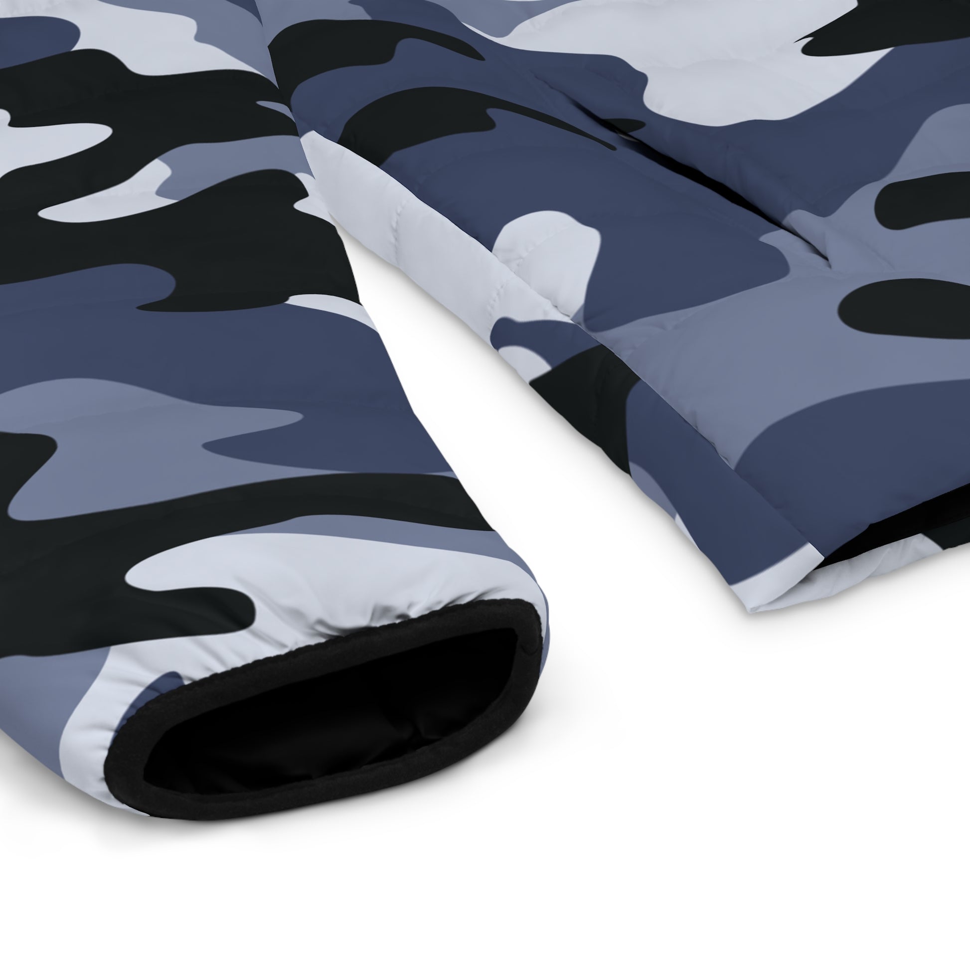 Camo Puffer Jacket | Light Blue Camo Colors