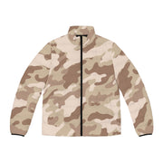 Camo Puffer Jacket | Desert Brown Camo Colors