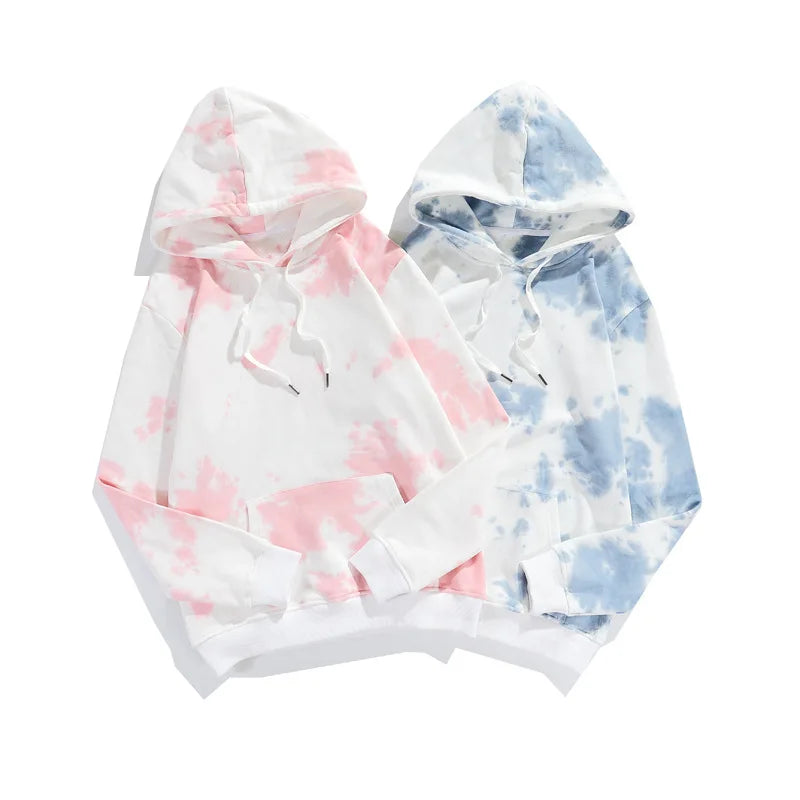 Cotton Tie Dye Hoodie – Unisex Harajuku Streetwear | Camo Colors
