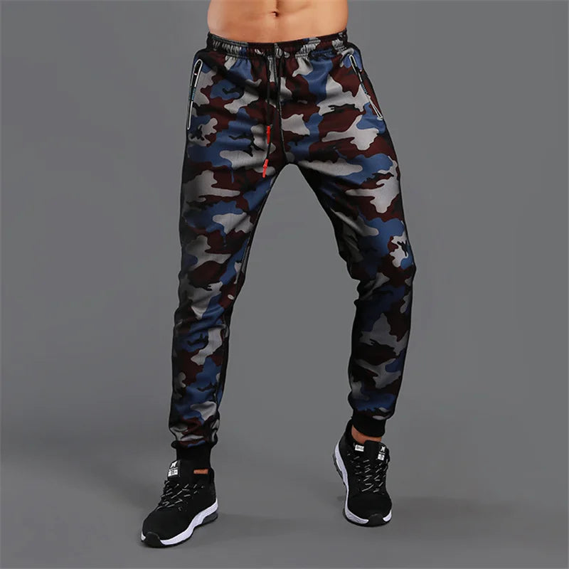 Men's Camouflage Jogging Pants with Pockets | Camo Colors