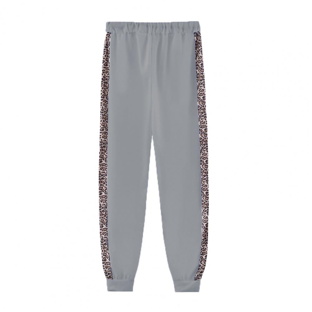 Women’s Leopard Stitching Two-Piece Tracksuit – Hoodie & Pants Set | Camo Colors