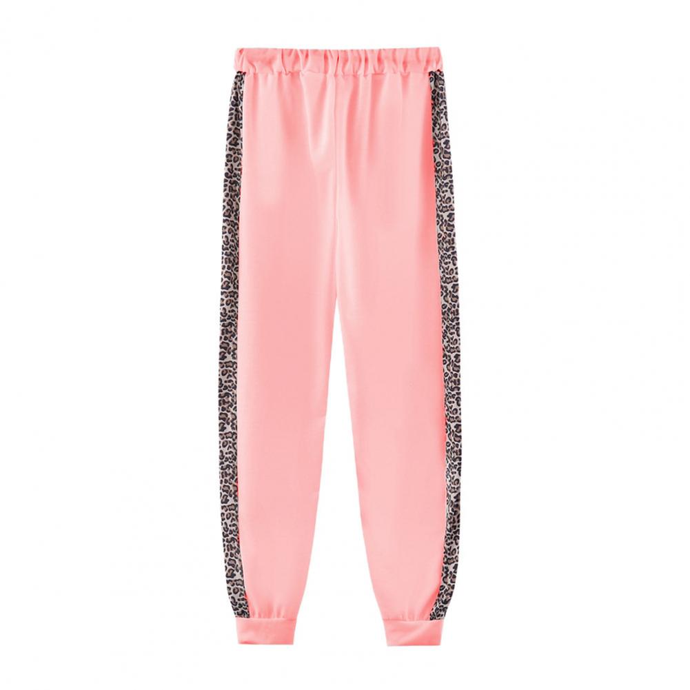 Women’s Leopard Stitching Two-Piece Tracksuit – Hoodie & Pants Set | Camo Colors