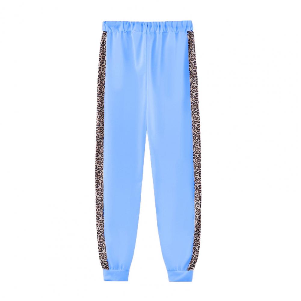 Women’s Leopard Stitching Two-Piece Tracksuit – Hoodie & Pants Set | Camo Colors