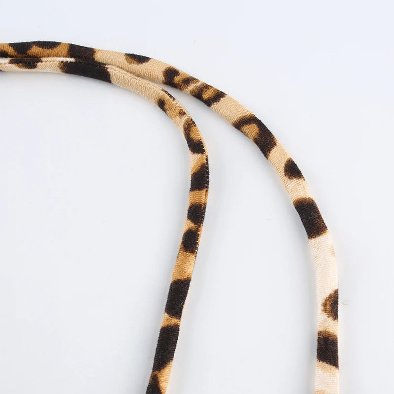 Leopard Camis Tanks Crop Tops | Backless Tees Bandeau Sleeveless Camo Colors