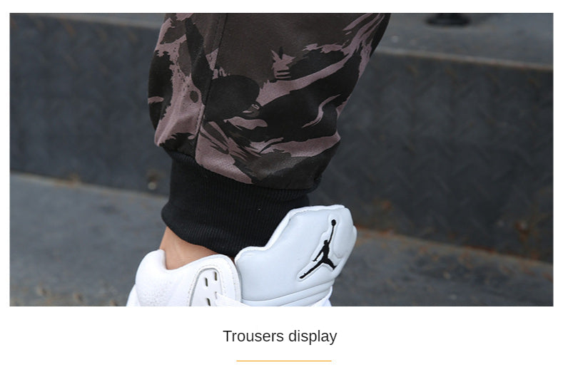 Oversized Camouflage Cargo Joggers with Elastic Waist | Camo Colors