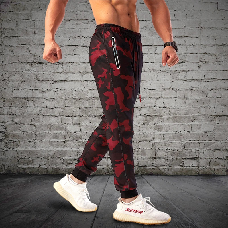 Men's Camouflage Jogging Pants with Pockets | Camo Colors