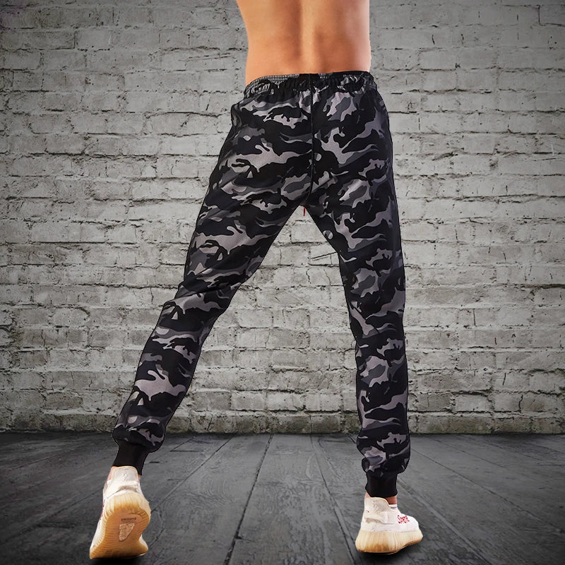 Men's Camouflage Jogging Pants with Pockets | Camo Colors